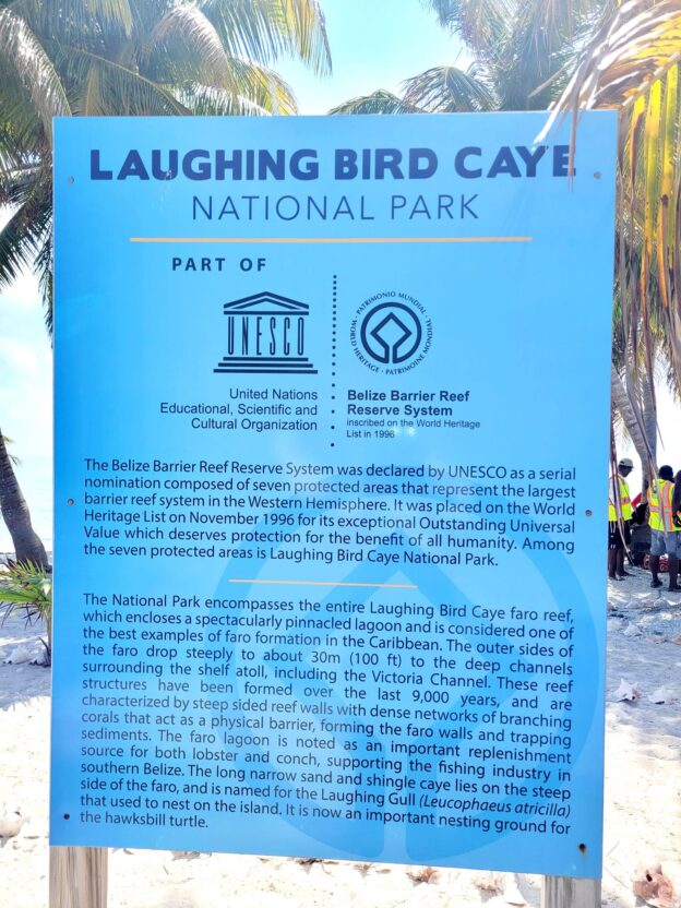 Introduction sign for Splash Dive Center with colorful underwater-themed graphics and text information.